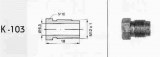 Koncovka brzdovej trubky M12x1 K103