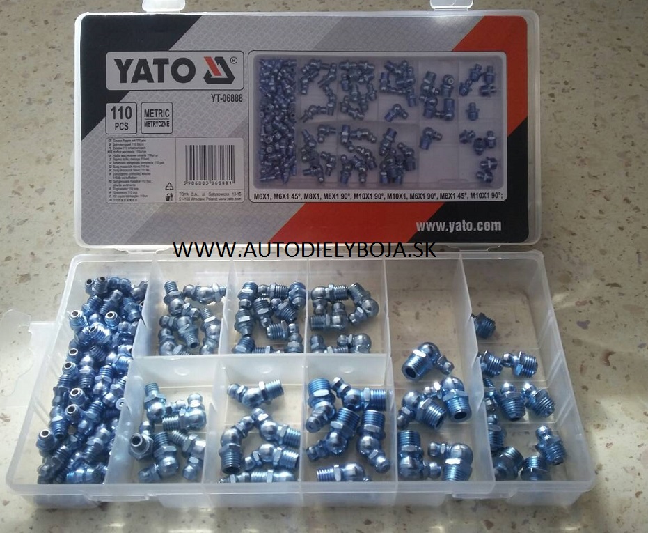Sada mazacích hlavíc - 110-dielna YATO