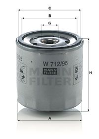 Olejový filter 1.0 44/55kw MANN-FILTER