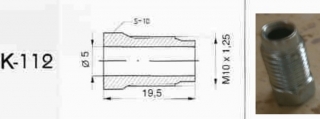 Koncovka brzdovej trubky M10x1,25