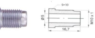 Koncovka brzdovej trubky  M10x1 