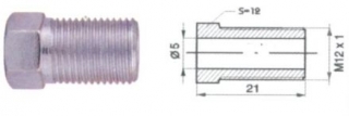 Koncovka brzdovej trubky M12x1  