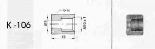Koncovka brzdovej trubky M10x1