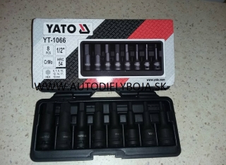 Sada nadstavcov 1/2" rázové 8 ks H6-H19 imbus  YATO