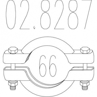 MTS Francúzská spona 66mm